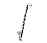 Clarinete Bajo Plateado Con Llave En Si Bemol Instrumento De Baquelita Con Caja Instrumentos Musicales Para