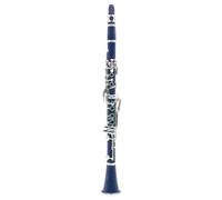 clarinete bajo Prueba de grado de clarinete, cuerpo de ABS en Si bemol, instrumento de clarinete de 17 teclas, rendimiento profesional de viento de madera(Dark blue)