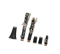 clarinete bajo Si bemol Tune instrumentos de viento de madera profesionales clarinete tubo negro con accesorios de caja