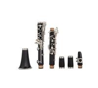 clarinete bajo Si bemol Tune Professional Instrumentos de viento de madera Clarinete Tubo negro con accesorios de estuche