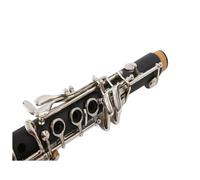clarinete bajo Well-likebeautiful Sonido Clarinete de Madera de ébano Eb Key E bemol Niquelado 17 Teclas Musical