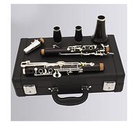 Clarinete baquelita Clarinete De Ébano Profesional Alemán G Tono 18 Llaves Instrumento De Viento De Madera Clarinete Principiantes (Color : 01)