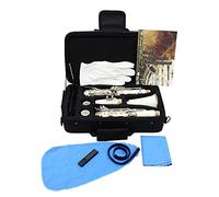 Clarinete Bb Con 17 Llaves Niqueladas, Clarinete Principiante For Estudiantes B-Flat, Incluye Estuche, Lengüetas Y Kit De Limpieza For Clarinete, Material ABS