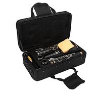 Clarinete Bb Flat 17 con boquilla, estuche rígido, grasa de corcho y otro kit