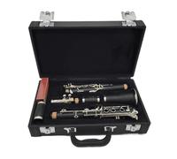 clarinete Clarinete A de baquelita clarinete profesional llaves chapadas en plata 17 teclas con estuche boquilla y resistente