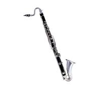 Clarinete Clarinete bajo de ébano con llaves de latón en si bemol