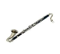 Clarinete Clarinete Bajo En Mi Grave De Caucho Duro Niquelado Instrumento De Clarinete Duradero Y Portátil