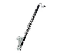 Clarinete Clarinete Bajo En Si Bemol Llaves De Metal Niquelado Cuerpo De Baquelita Con Varilla De Soporte