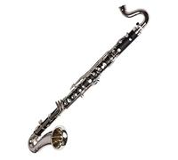 Clarinete Clarinete Bajo Low E 18 Teclas Plateadas Instrumento De Clarinete De Cobre Plateado Con Tono Completo