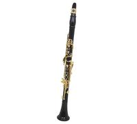 Clarinete Clarinete De 17 Teclas De Ébano Negro Y Dorado Instrumento De Viento De Madera En Si Bemol Con Guantes Pinza Para Silbato Y Accesorios Para Principiantes