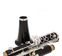 Clarinete Clarinete De 17 Teclas En Si Bemol Palisandro Teclas Plateadas Para Principiantes(Nickel-plated synthetic wood)