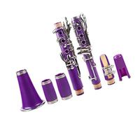 clarinete Clarinete Morado ABS 17 Teclas Bb Flat Soprano Binocular Clarinete