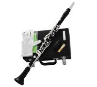 Clarinete Clarinete Profesional De Concierto De 17 Teclas En La Material De Madera De Ébano 2 Barriletes Con Estuche
