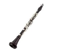 Clarinete Clarinete profesional de ébano con afinación en si bemol 17 llaves color cobre plateado