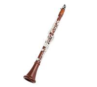 clarinete Clarinete profesional de madera roja Clarinete de palisandro Sib Teclas plateadas Madera maciza Si bemol Klarnet