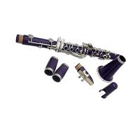 clarinete Clarinete Púrpura 17 Teclas Bb B Tono Plano Instrumento De Viento De Madera Profesional Clarinete De Baquelita Con Caja Instrumento Musical