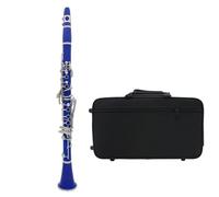 Clarinete Colorido De 17 Teclas Instrumento Profesional De Viento De Madera Tono Bb Resina ABS(Color:B)
