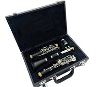 Clarinete Con Cuerpo De Baquelita 17 Teclas Instrumentos De Viento De Madera Con Estuche De Almacenamiento Y Accesorios