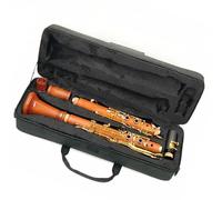 Clarinete Con Cuerpo De Tubo De Secuoya En Tono G De 18 Teclas, Teclas Chapadas En Oro De Cobre Y Níquel, Clarinete Con Estuche Clarinete Para Principiantes