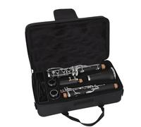 Clarinete Con Llave De Cobre Blanco, Cuerpo De Tubo De Madera Sintética De 17 Teclas, Si Bemol, Con Accesorios Clarinete Para Principiantes