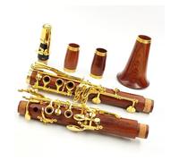 Clarinete De 17 Teclas BB Tone Redwood, Cuerpo De Madera, Teclas De Cobre Y Níquel Con Estuche Resistente Clarinete Para Principiantes (Color : 01)