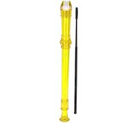 Clarinete de 8 Agujeros, Instrumento de Viento Transparente de ABS, Portátil, Registro Agudo - Fácil de Usar, Ligero y Sano, Ideal para Principiantes y Estudiantes (Amarilla)