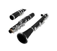 Clarinete de baquelita con llave B rendimiento profesional para principiantes chapado en cuproníquel y plata prueba de llave Tocando Clarinete