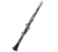 Clarinete de cuerpo de plástico azul oscuro Bb cobre blanco niquelado instrumento de viento de madera de 17 teclas Clarinete Profesional
