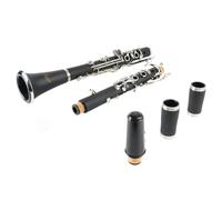 Clarinete de tono G de 17 teclas, profesional con cuerpo de tubo de plástico de ingeniería, accesorios completos, agarre cómodo, para rendimiento de clase de música