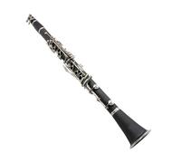 Clarinete en miniatura Baya profesional Instrumento de clarinete de 17 teclas Plata niquelada BB Clarinete de baquelita niquelita niquelita