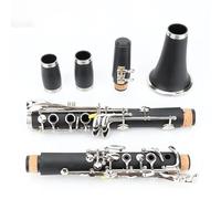 Clarinete en miniatura BB Clarinete profesional 17 clave Material de la tubería de goma dura Clarinete instrumento