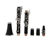 Clarinete en miniatura Clarinete 17 teclas Bb B tono plano Instrumento profesional de viento de madera Baquelita Accesorios completos
