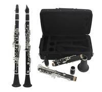 Clarinete en miniatura Clarinete BB Clarinete 17 teclas Baquelita profesional clarinete viento madera con accesorios bolsa