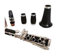 Clarinete en miniatura Clarinete BB profesional Clarinetes de ébano plateado Key calidad de sonido suave aliento