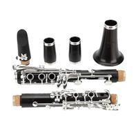 clarinete en miniatura de 18 teclas Bb plateado impresionante clarinete especial de ébano fácil de soplar