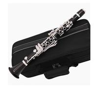 Clarinete en miniatura Eb 18 llaves Clarinete profesional Ébano Clarinete plateado Llave Es tono dulce