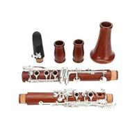 Clarinete en miniatura Madera roja 17 teclas Clarinete BB Palisandro plateado A5
