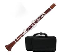 Clarinete en miniatura Palisandro profesional Clarinete BB 17 diapasón cobre-níquel con estuche Pulido a mano tono rico ajustable