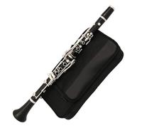 clarinete en miniatura Profesional granadille ébano clarinete de madera A-Tone 17 llaves plateadas con estuche