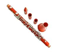 clarinete en Sib Formas de juego flexibles de clarinete Bb niquelado de color ABS de 17 teclas(Red)