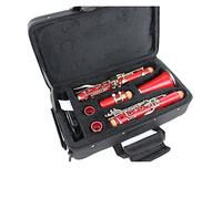 Clarinete Impresionario Musical Crimson Clarinet De 17 Llave Para Estudiantes, Adultos, Principiantes. Clarinete Profesional