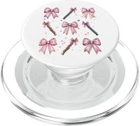 Clarinete Instrumento Clarinetista Chica Coqueta Arco Rosa Mamá PopSockets PopGrip para MagSafe