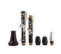 clarinete miniatura 17 teclas Tecla de alpaca Tono Sib Clarinete de ébano Clarinete en Sib Clarinetes de madera Tecla de alpaca Musical Finamente pulido