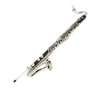 clarinete miniatura Clarinete bajo de madera negra 20 teclas chapadas en cobre y níquel tono BB clarinete de goma dura