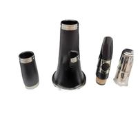 clarinete miniatura Clarinete baquelita 17 teclas Si bemol Instrumento musical con estuche Accesorios para boquilla Buen material y sonido