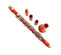 clarinete miniatura Clarinete Bb tono niquelado 17 teclas en instrumento musical hermosa calidad de sonido(Red)