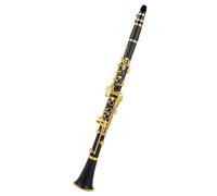 Clarinete miniatura Clarinete Falling Tune B 17 Key Sib Clarnet/ABS Material del cuerpo Clarinete(Gold)