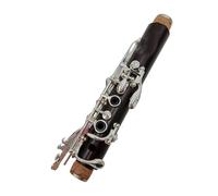 clarinete Music Fancier Club Clarinetes de baquelita A Clarinete profesional Teclas plateadas 17 teclas con estuche Boquilla