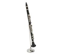 Clarinete para Casa de Muñecas, Decoración Simulada de Plástico ABS, Modelo de Clarinete en Miniatura Realista Exquisito con Soporte para Sala de Música