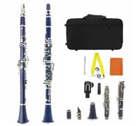 Clarinete para estudiantes Clarinete Sib Profesional De 17 Teclas Para Conciertos Con Kit De Cañas Y Accesorios(3)